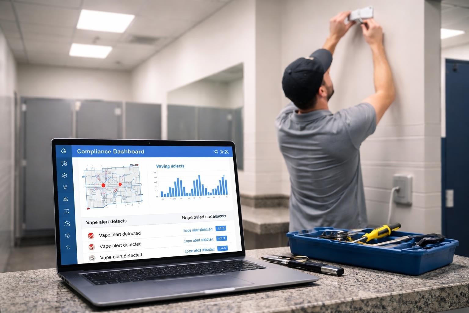Detect Vaping in Bathrooms: Evidence & Technology