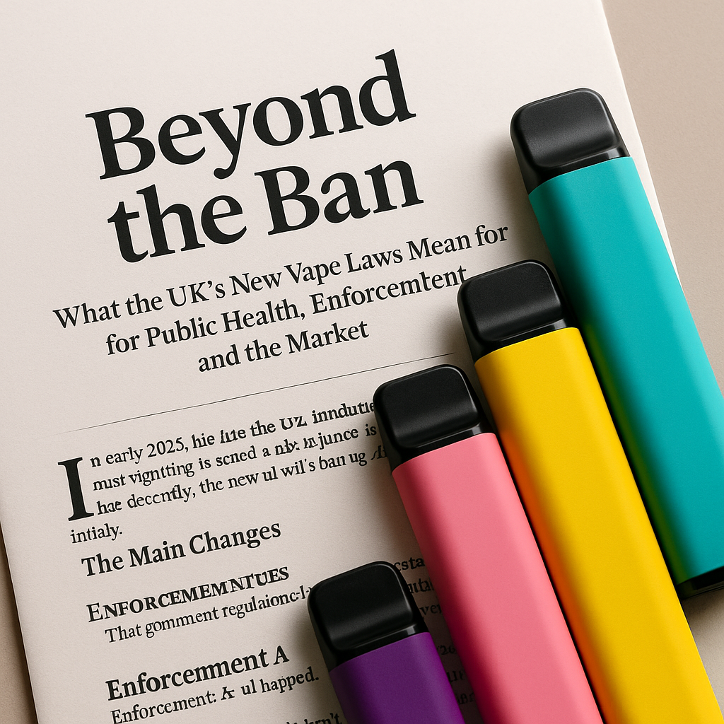 Beyond the Ban: What the UK’s New Vape Laws Really Mean for Public Health, Enforcement and the Market