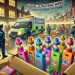 Illegal Ultra-Strong Vapes from China Invade UK, Targeting Kids with Cartoon Themes and Candy Scents