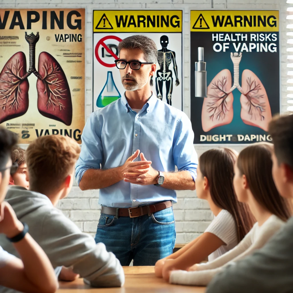 MPs are informed by the headteacher about the increase in vaping among students.